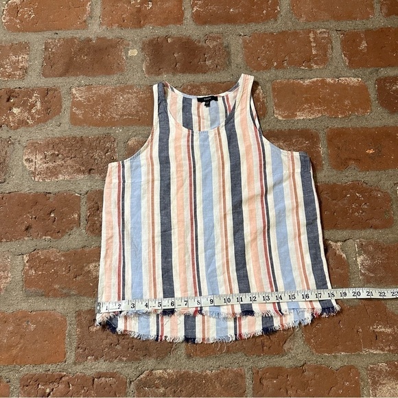DREW Anthropologie striped Linen mix tank top size XS - Picture 9 of 15